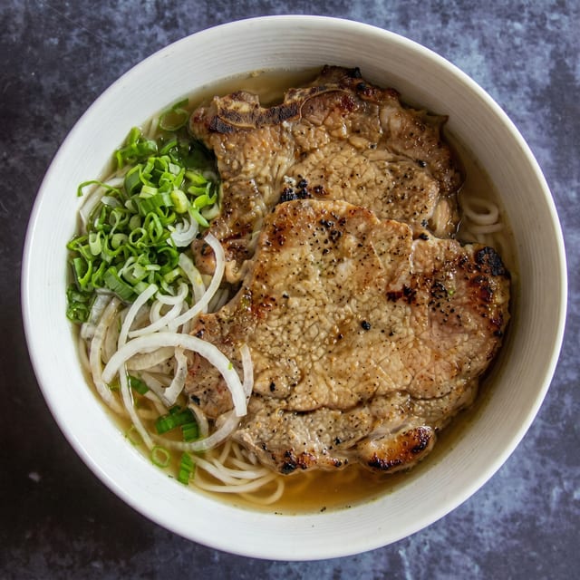 P9. Lemongrass Pork Chop Pho.