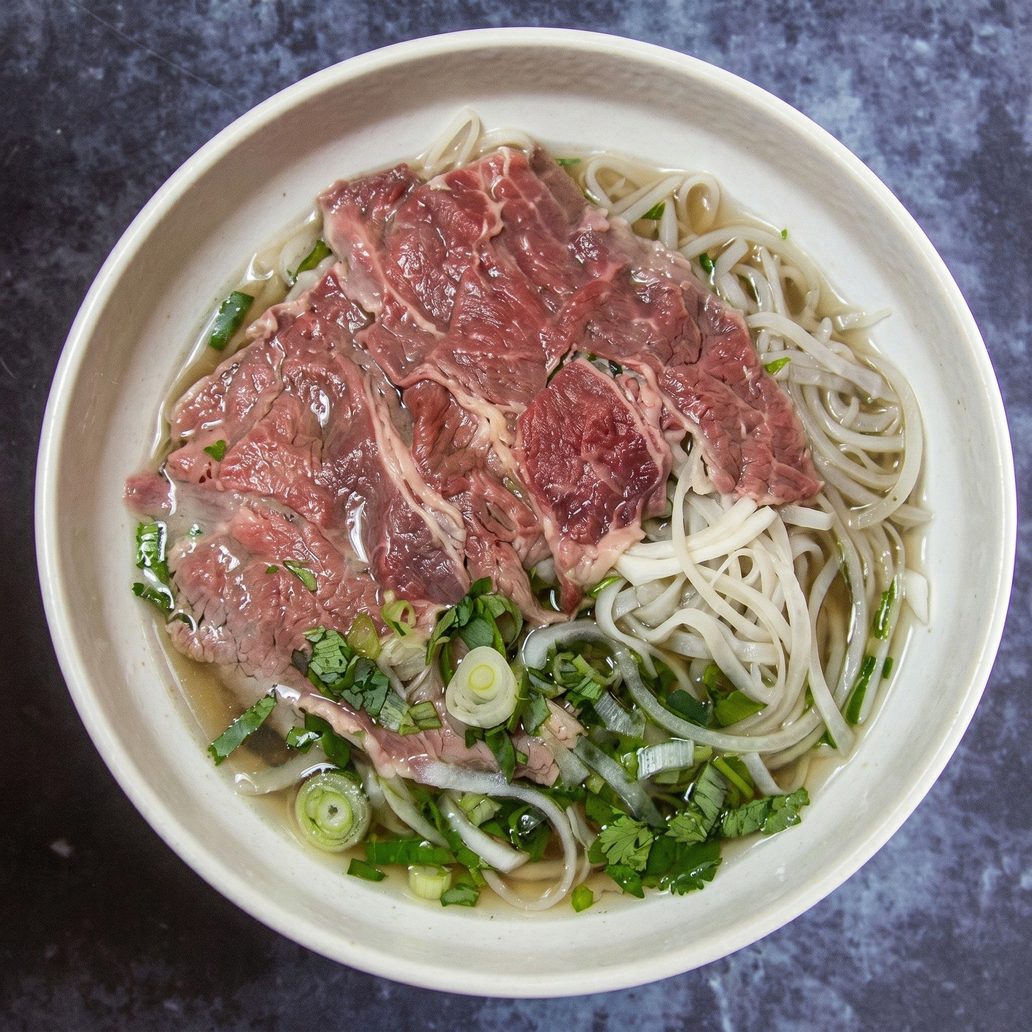 P5. Raw Beef Pho.