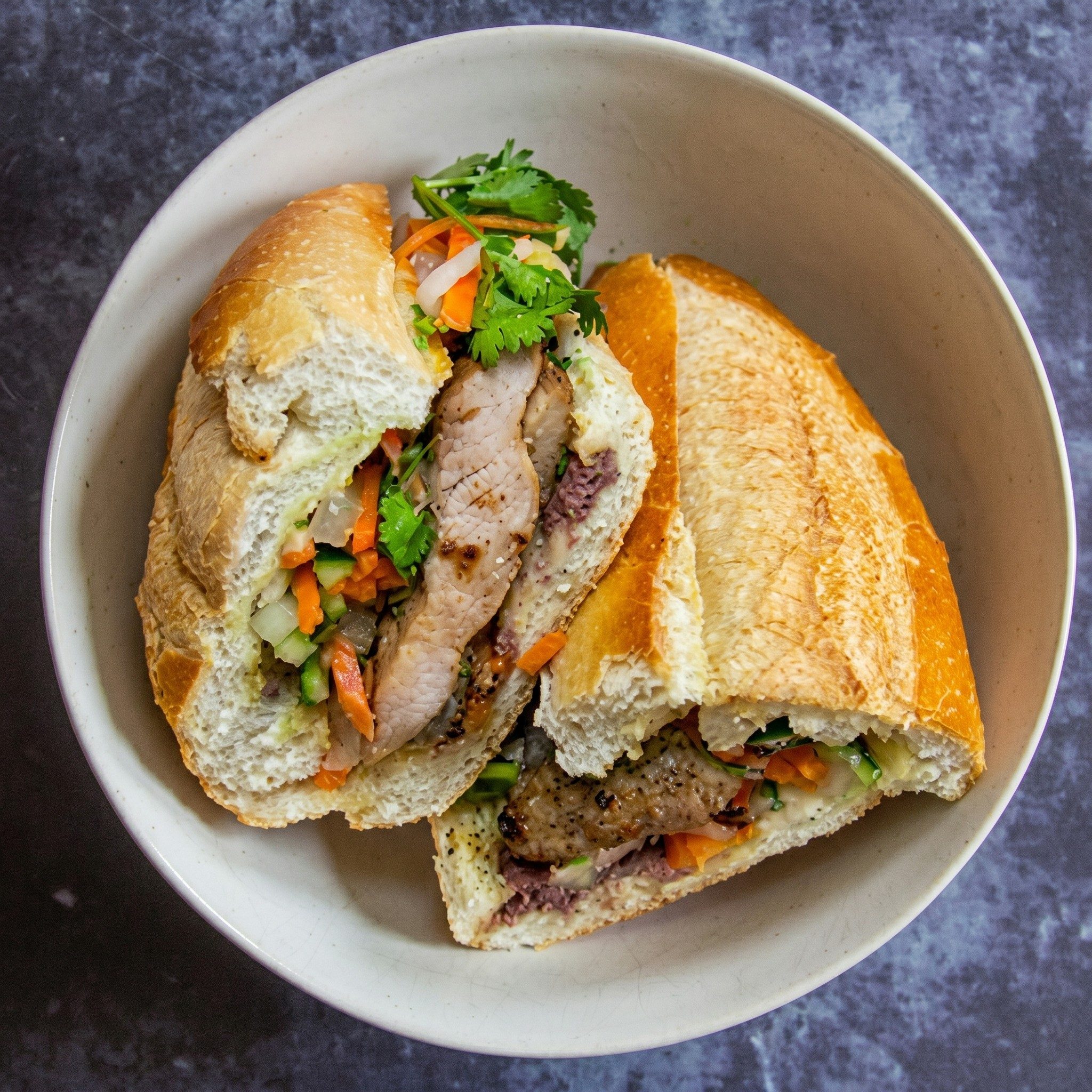 M2. Lemongrass Chicken Banh Mi.
